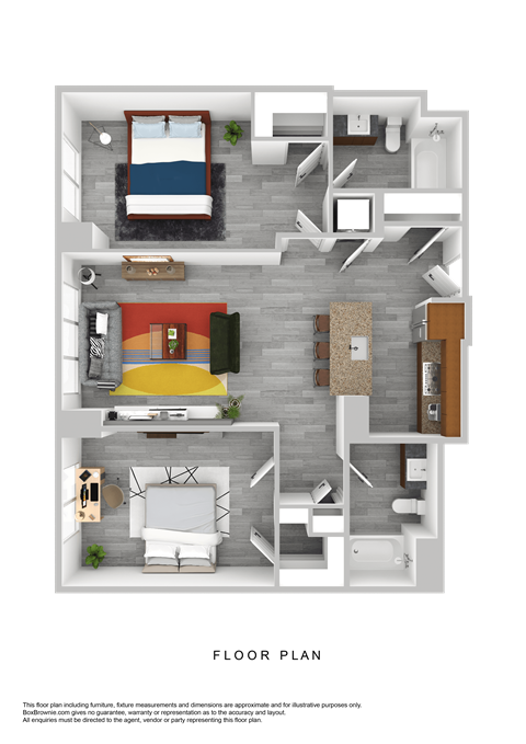 a floor plan of a house with a bedroom and a living room